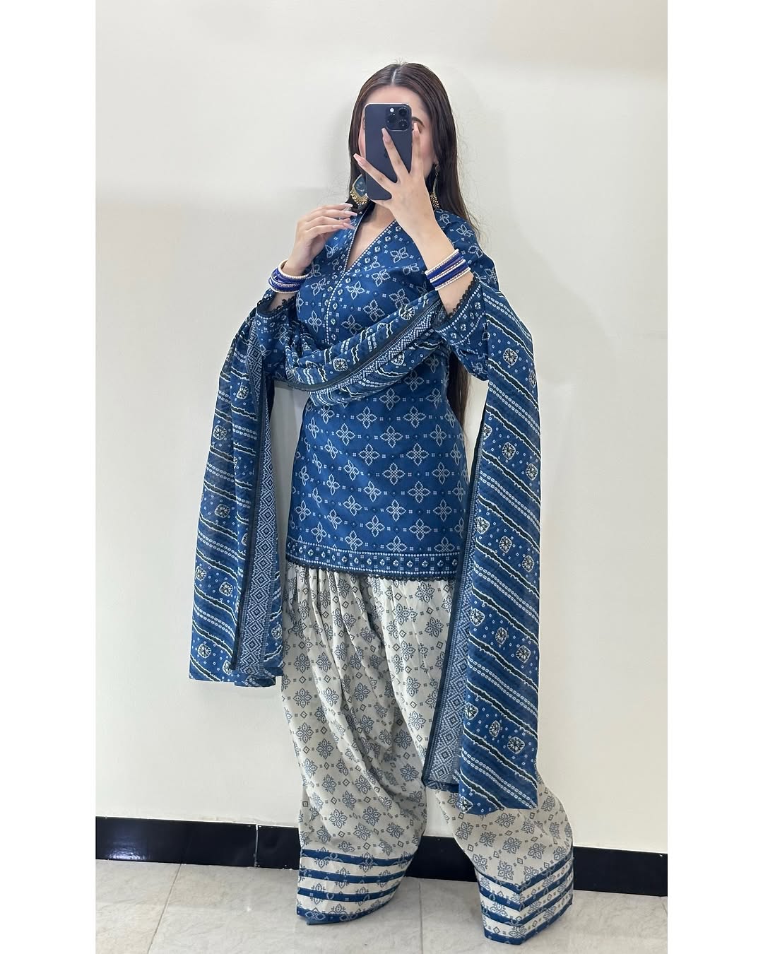 Ajrak Blue