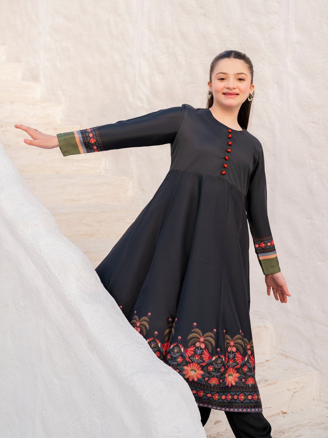 Noir Petale - Stitched 2 Pc Suit