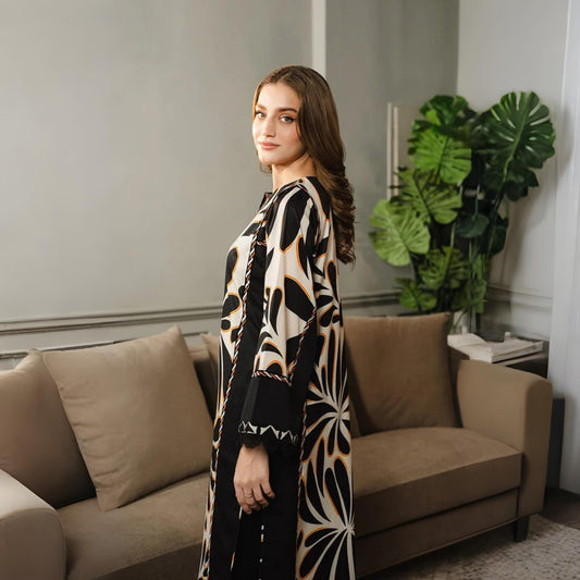 Lulusar black - Stitched 2 Pc Suit