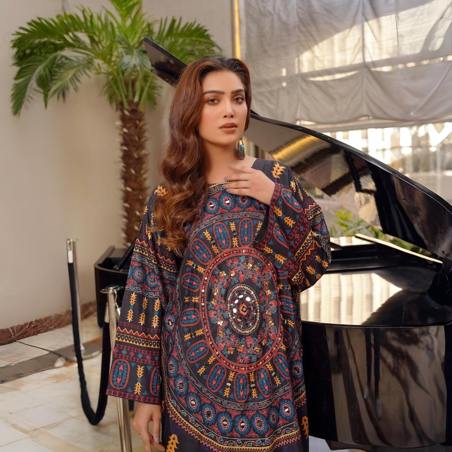 Khaddi Black - Stitched 2 Pc Suit