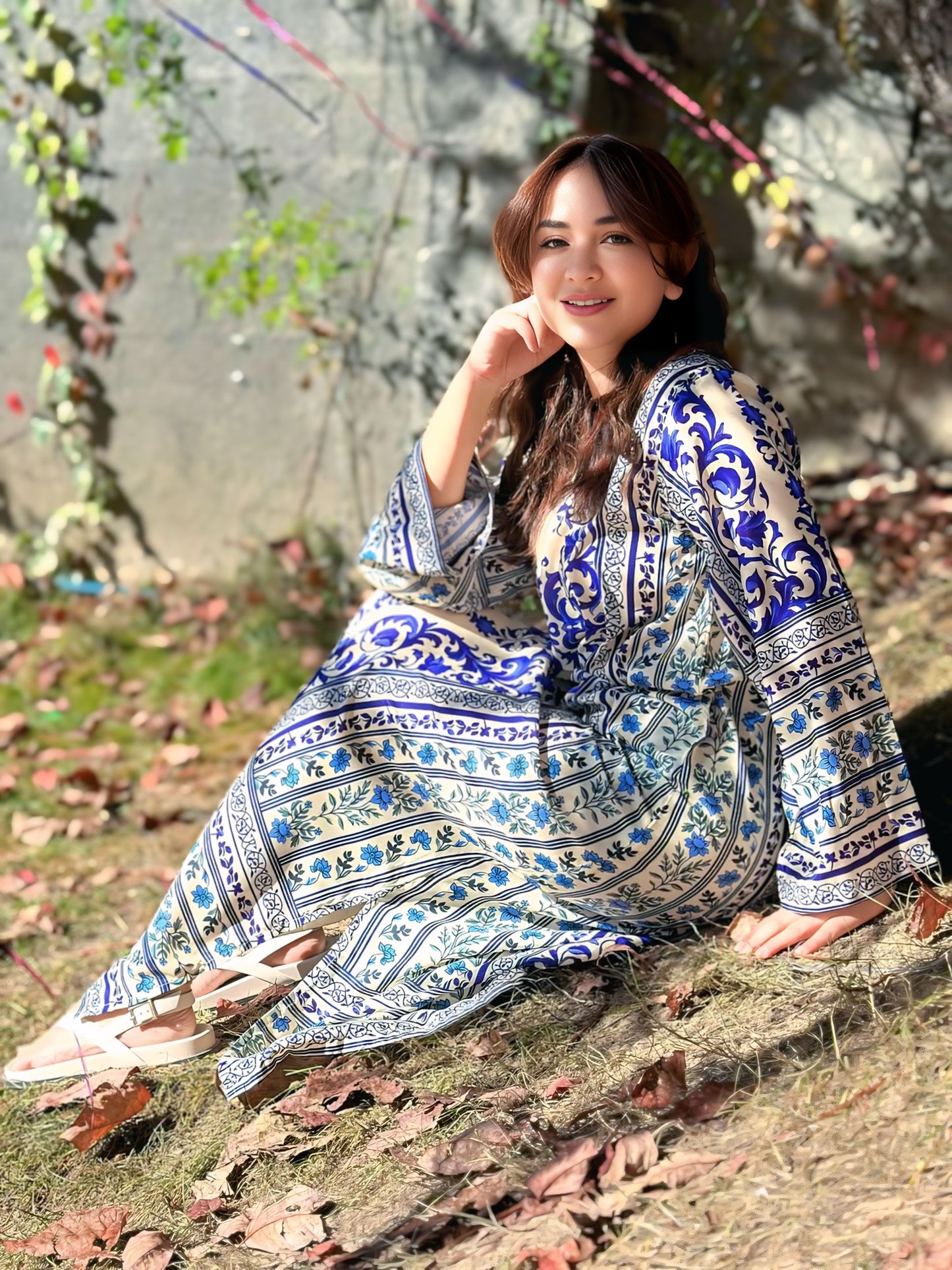 SuperStar - 2PC Winter Printed Kaftaan
