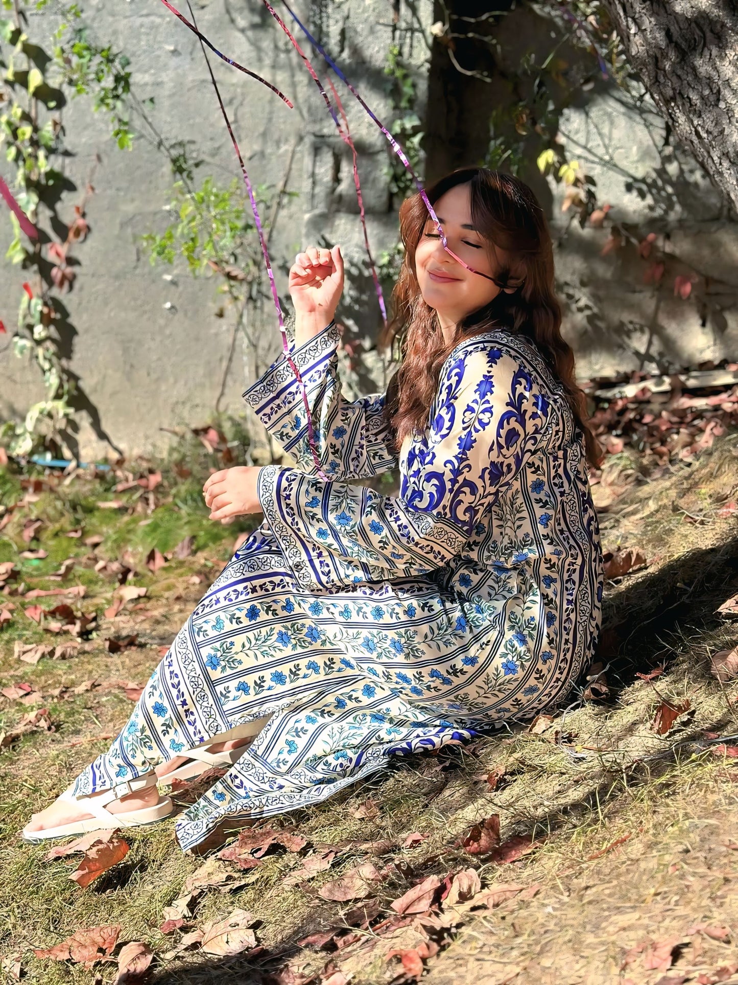 SuperStar - 2PC Winter Printed Kaftaan