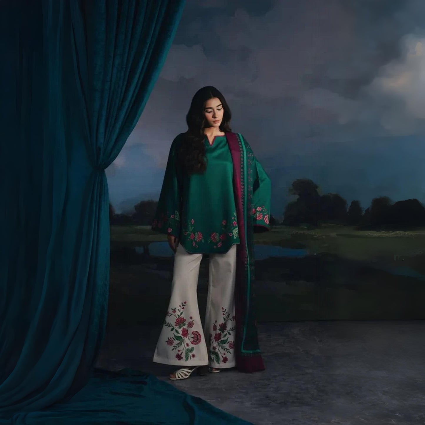 Heartfelt - Stitched 3 Pc Suit