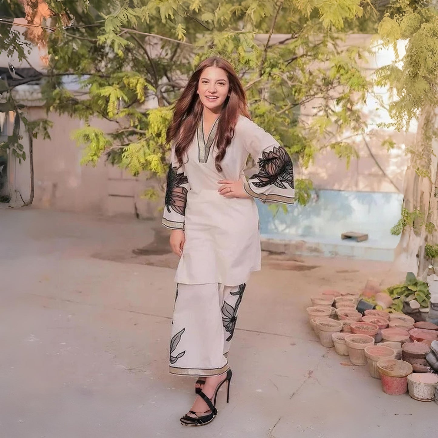 Almond - Stitched 2 Pc Suit