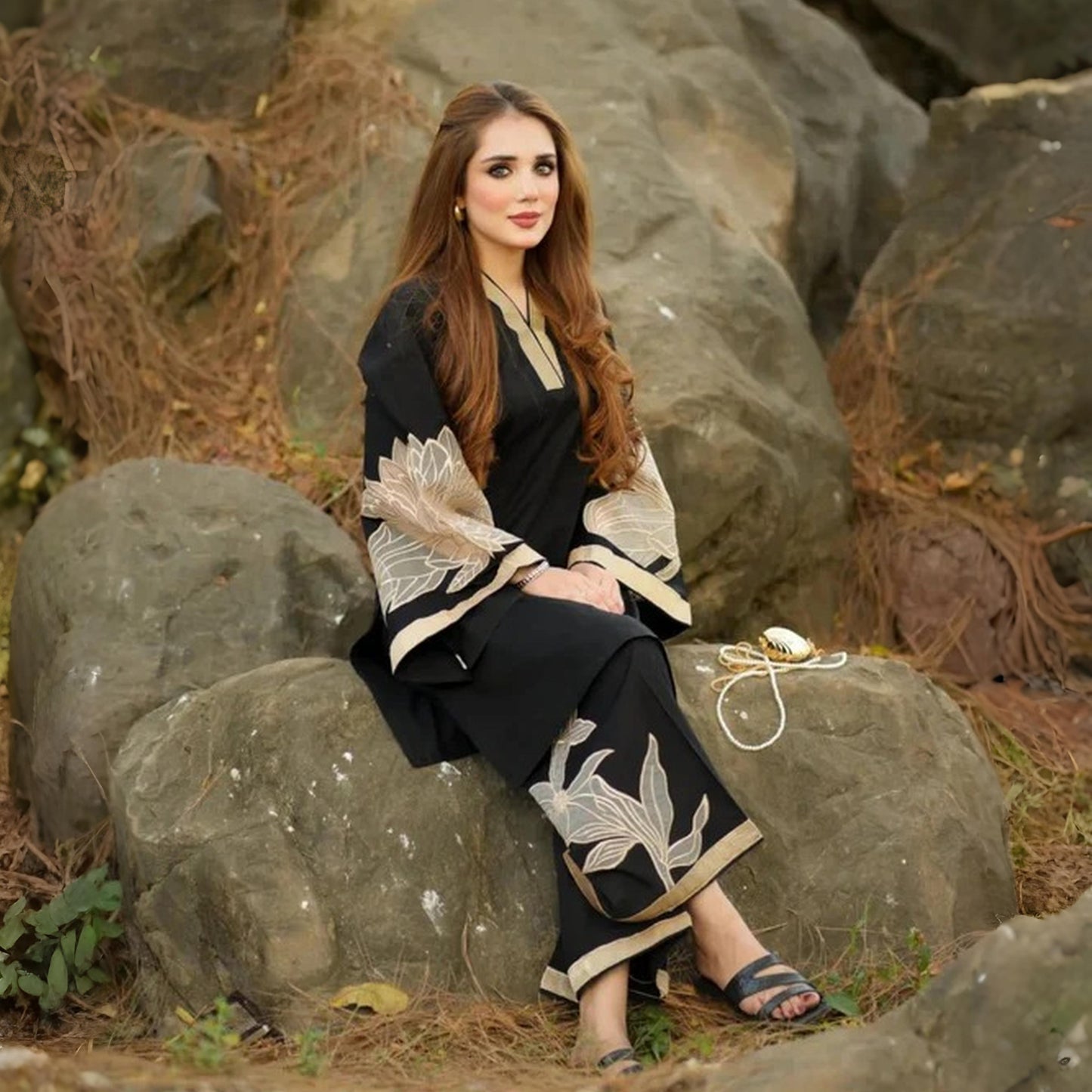 Almond - Stitched 2 Pc Suit