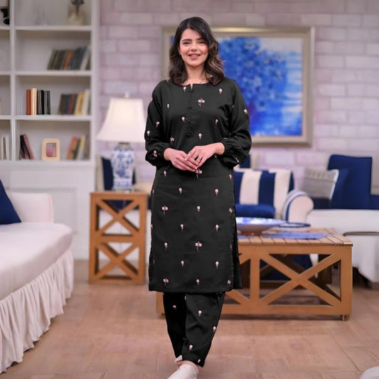 Floral Delight - Stitched 2 Pc Suit