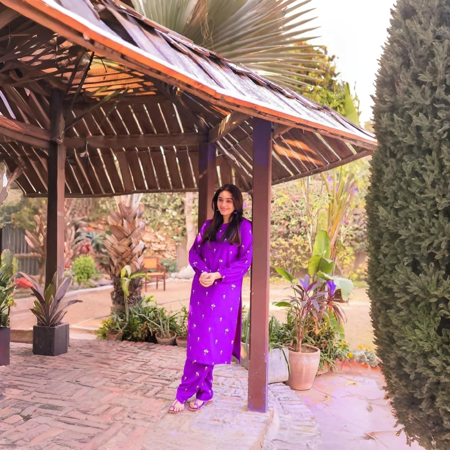 Floral Delight - Stitched 2 Pc Suit