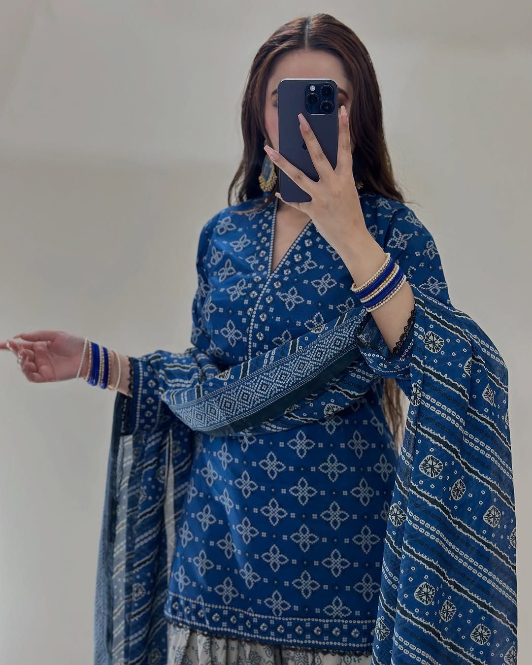 Ajrak Blue
