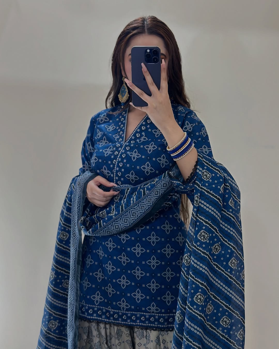 Ajrak Blue