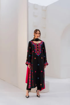 Nyra Embroided Long Length 3 PCs