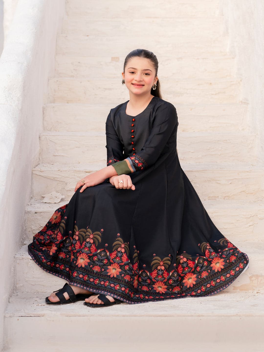 Noir Petale - Stitched 2 Pc Suit