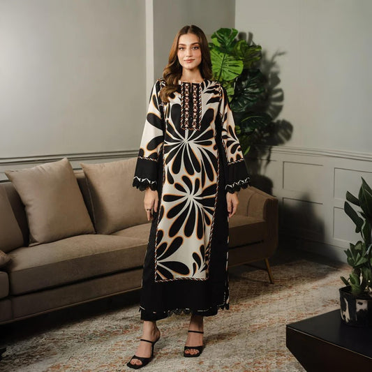 Lulusar black - Stitched 2 Pc Suit