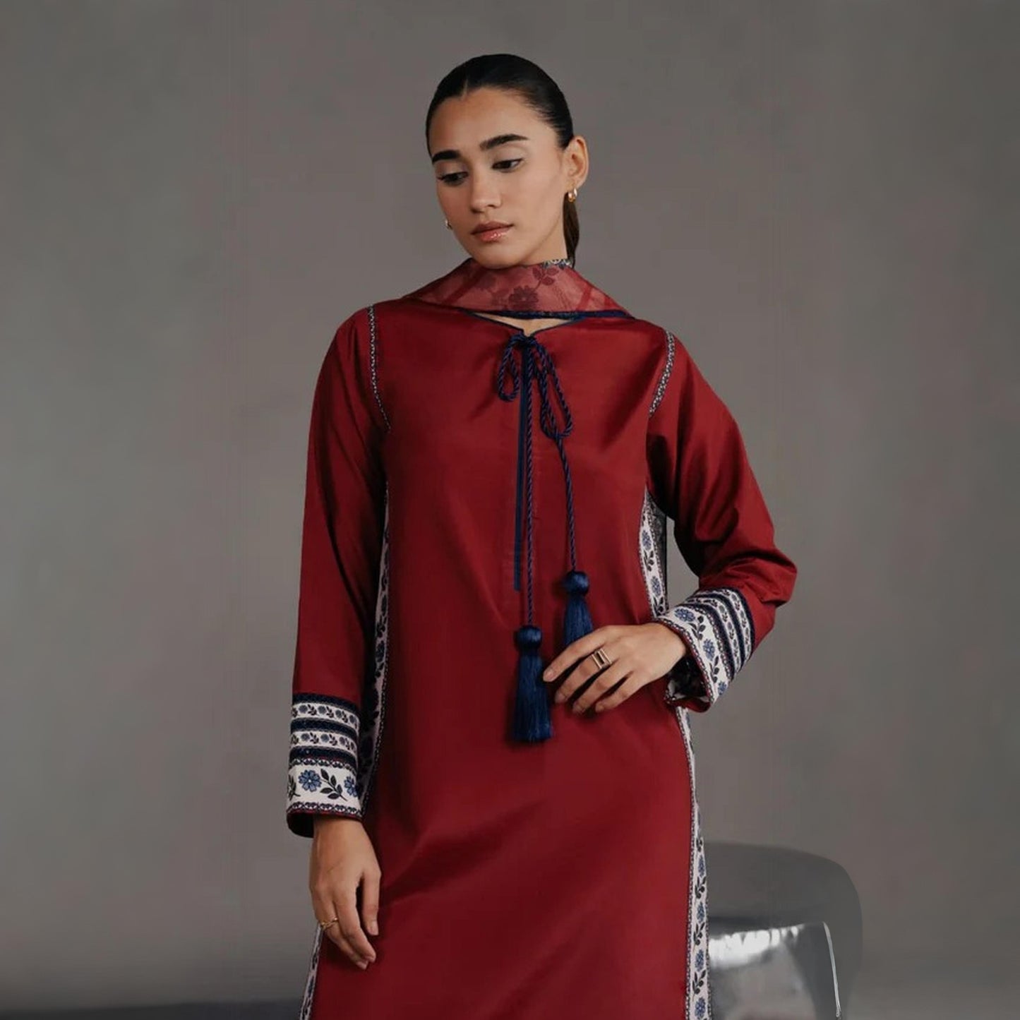 Zimal - Stitched 3 Pc Suit