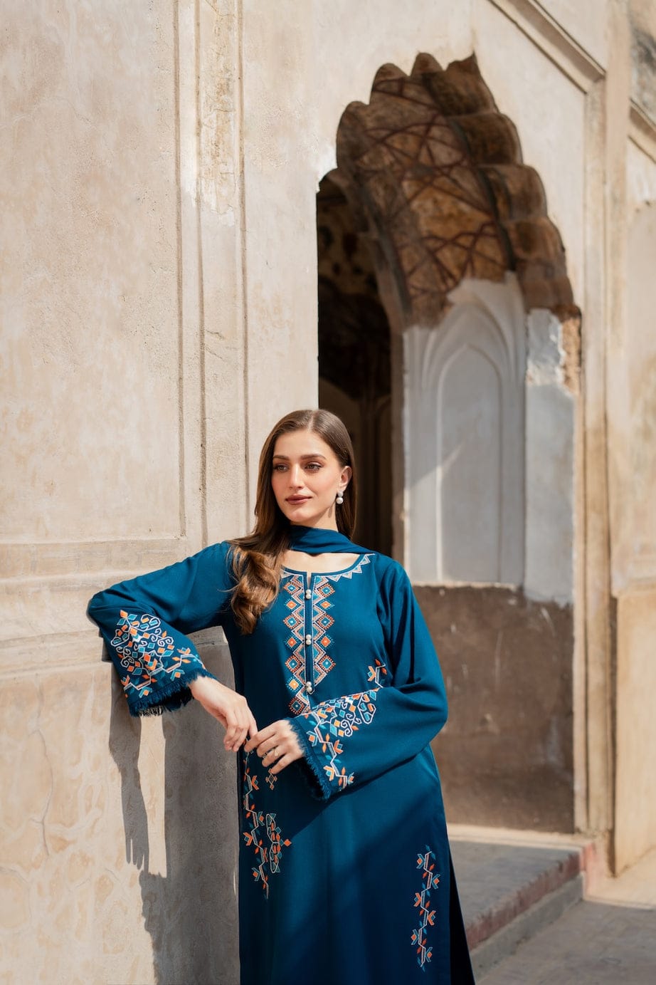Sapphire Dusk – 3PC Stitched Suit