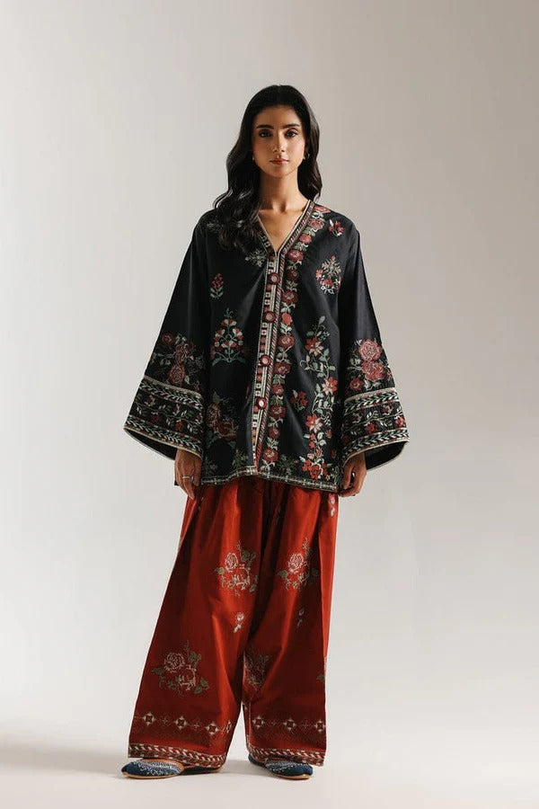 ETHNIC (BLACK & RED STITCHED 2PC)