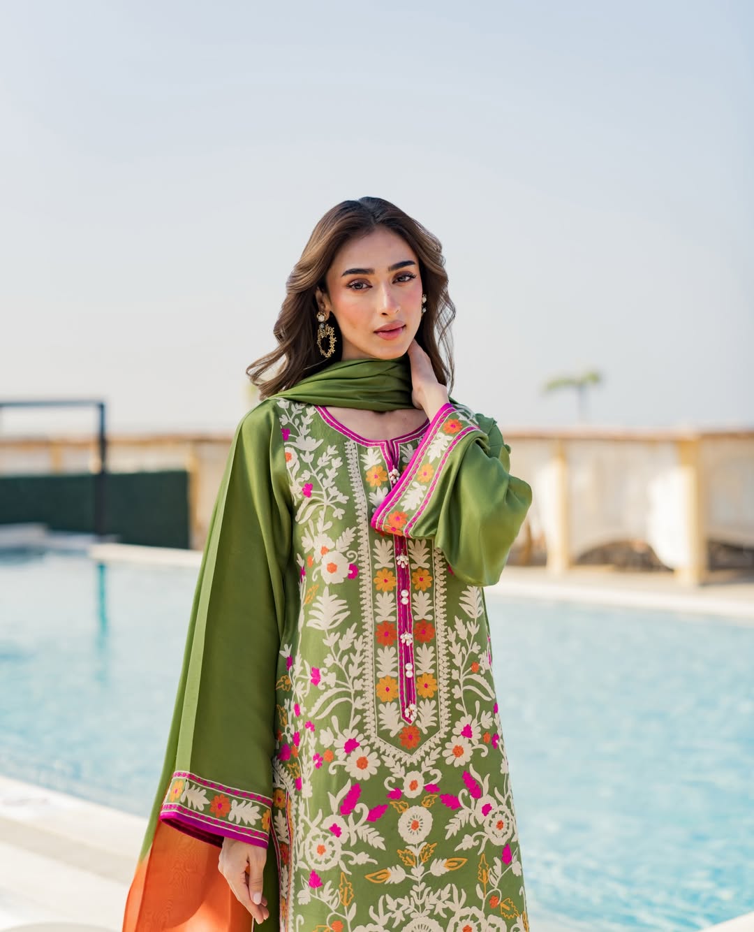 AROOSA (Embroided stitched 3 PCS)