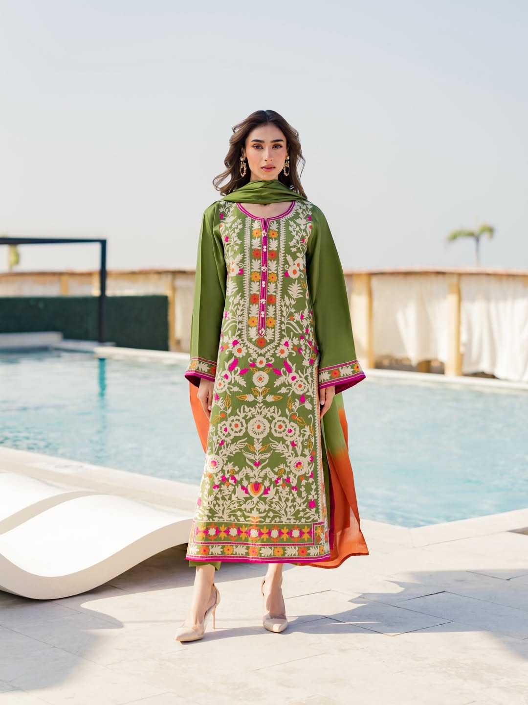 AROOSA (Embroided stitched 3 PCS)
