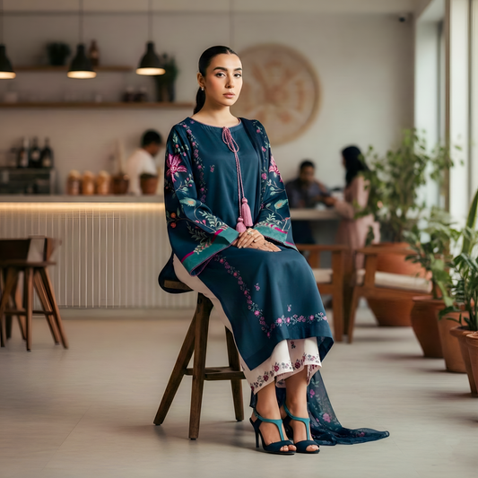 Ensemble - Stitched 3 Pc Suit