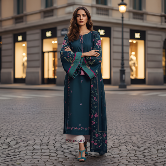 Ensemble - Stitched 3 Pc Suit